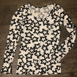 Rue 21 Star Print Long Sleeve T-Shirt